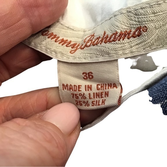 TOMMY BAHAMAS LINEN‎ & SILK SHORTS WAIST 36 - Picture 5 of 8